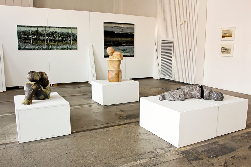 Galleri Rasch, Rønne. Maleri af Barbara Søørensen